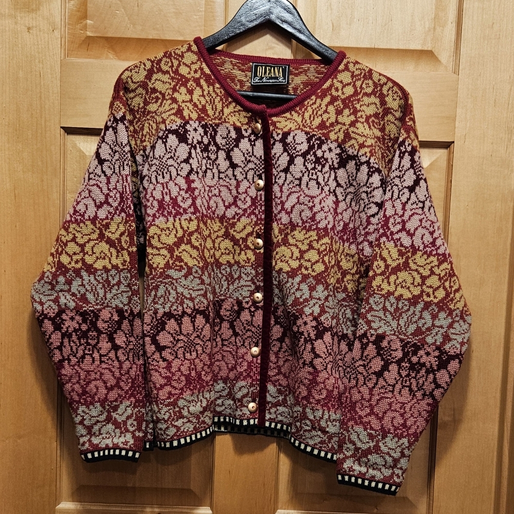 Oleana L Wool Cardigan